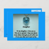 私のはがきの娘 インビテーションポストカード (正面/裏面)