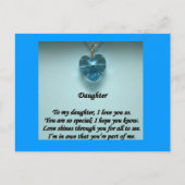 私のはがきの娘 インビテーションポストカード (正面)