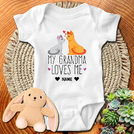 私のばあちゃんは私が好き ベビーボディスーツ