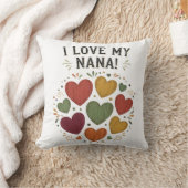 私のばあば国ハート クッション (ブランケット)