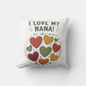 私のばあば国ハート クッション (正面)