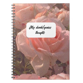 私のばか/天才の考え。リングフォトノートブック ノートブック