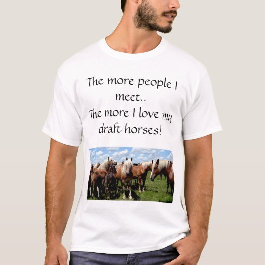 私のばん馬を愛して下さい Tシャツ (正面)