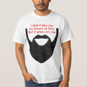 私のひげは私で育ちました Tシャツ