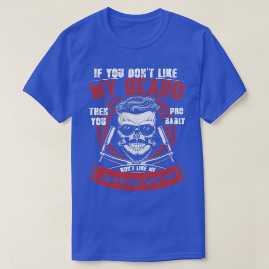 私のひげ4 Tシャツ (デザイン正面)