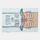 私のひげ、私の規則の台所タオル キッチンタオル (横)