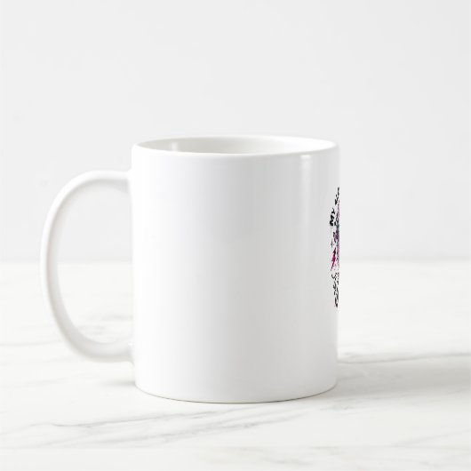 私のひとり時間はみんなの安全のため スカル コーヒーマグカップ (左)