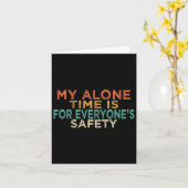 私のひとり時間はみんなの安全のため 面白いママ S カード (黄色い花)