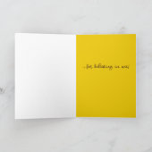 私のひまわり信じをありがとう カード (内部)