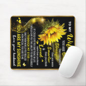 私のひまわり妻への誕生日ギフト、カップルの愛 マウスパッド (マウス)