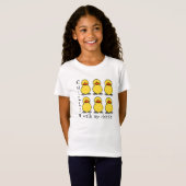 私のひよこの女の子のおもしろTシャツとのChillin Tシャツ (正面フル)