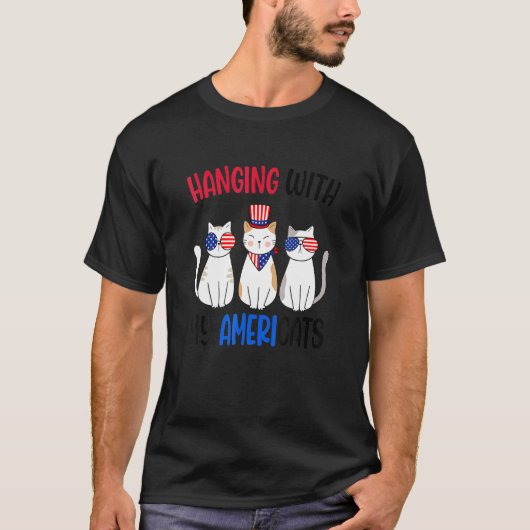 私のぶら下がったアメリカ人アメリカ人のUsa Cats 4 H Of Tシャツ (正面)