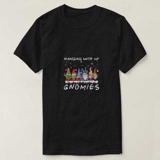 私のぶら下がったグノミーとクリスマスのパジャマ家族G Tシャツ (デザイン正面)