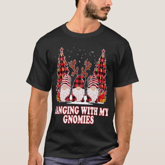私のぶら下がったグノミーと緑の格子状格言St Patr Tシャツ (正面)