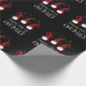 私のぶら下がったグノミー広場の庭クリスマスファムと ラッピングペーパー (角)