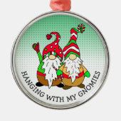 私のぶら下がったグノーミーのクリスマスと メタルオーナメント (正面)