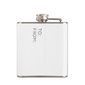 私のぶら下がったグノーミーのクリスマスのフラスコと フラスク (裏面)