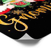 私のぶら下がったグノーミーサンタ格言クリスマスパハと ポスター (角)