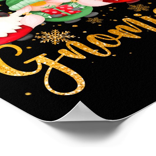 私のぶら下がったグノーミーサンタ格言クリスマスパハと ポスター (角)