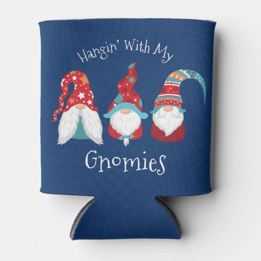 私のぶら下がったグノーミーズブルーおもしろいホリモダンデイ 缶クーラー (正面)