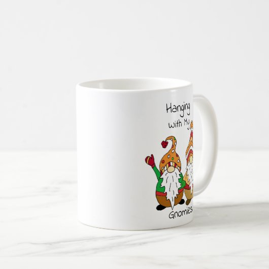 私のぶら下がったグノーミー秋の格言とおもしろいは コーヒーマグカップ (正面右)