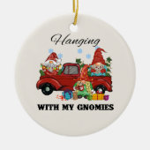 私のぶら下がったノミーと一緒に セラミックオーナメント (正面)