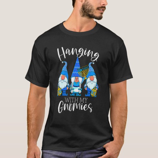 私のぶら下がったノミーズとハヌカーのユダヤ人格言チャ Tシャツ (正面)