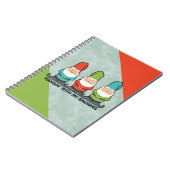 私のぶら下がったノミー家と ノートブック (左側)