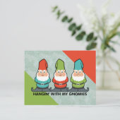 私のぶら下がったノミー家と ポストカード (スタンド正面)