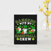 私のぶら下がったバスケットボールのクルー3人のパトリックのDaと カード (黄色い花)