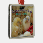 私のぶら下がったピープスだけで メタルオーナメント (右)