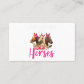 私のぶら下がった馬のフローラの花の馬 名刺 (裏面)