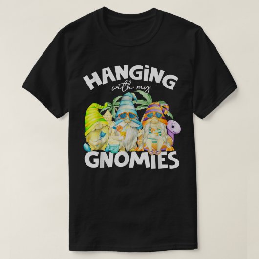 私のぶら下がったGnomies夏のビーチ休暇Gnomと Tシャツ (デザイン正面)