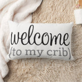 私のまぐさ桶の枕への歓迎 ランバークッション (ブランケット)