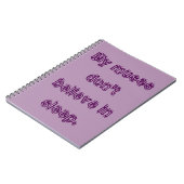 私のめい想は睡眠で信じません ノートブック (左側)