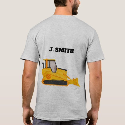 私のもう一つの乗り物はブルドーザーです Tシャツ (裏面)