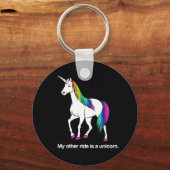 私のもう一つの乗り物はユニコーンだ キーホルダー (正面)
