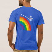 私のもう半分は右側にいます - white.png tシャツ (裏面)