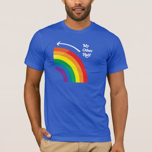 私のもう半分は右側にいます - white.png tシャツ (正面)