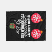 私のもしオーナメントが気に入ったChr フリースブランケット (正面(横))