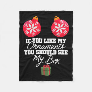 私のもしオーナメントが気に入ったChr フリースブランケット