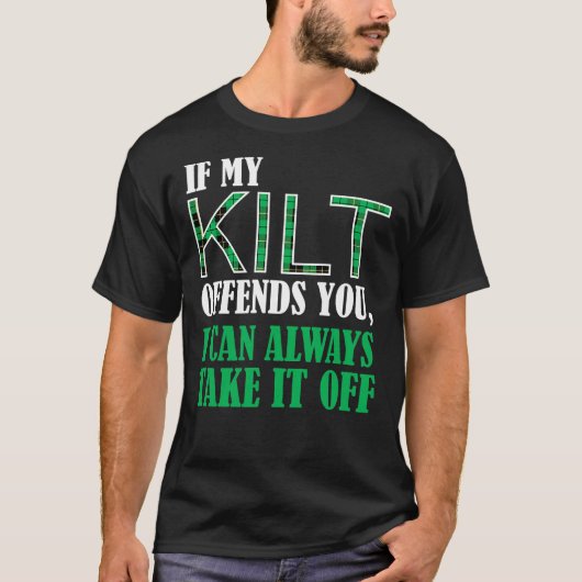 私のもしキルトはおもしろいあなたを怒らせる – St. Patrick's Day S Tシャツ (正面)