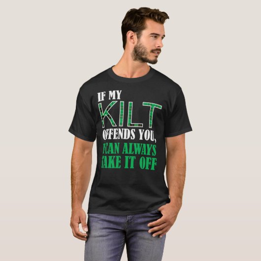 私のもしキルトはおもしろいあなたを怒らせる – St. Patrick's Day S Tシャツ (正面フル)