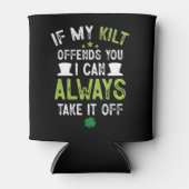 私のもしキルトはセントおもしろい・パトリックの日の気分を害する 缶クーラー (正面)