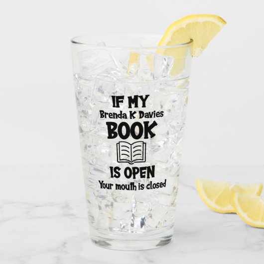 私のもしブレンダKダビズの本が開いている タンブラーグラス (アイス裏面)