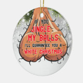 私のもしボールをクズおもしろいクする セラミックオーナメント (左)