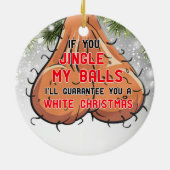 私のもしボールをクズおもしろいクする セラミックオーナメント (裏面)