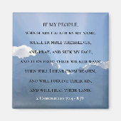 私のもし名前で呼ばれる私の聖なる書物、 経典 マグネット (正面)