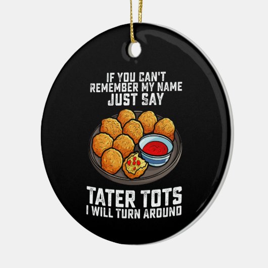 私のもし名前を思い出せないのターター・トット セラミックオーナメント (左)