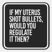 私のもし子宮の弾丸は、それを調節する スクエアシール (正面)